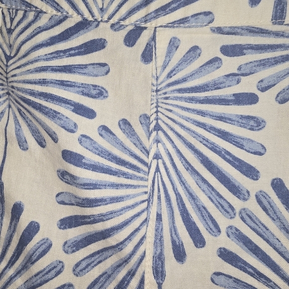 Joie Linen Blend Palm Print Shorts, Size XL - Picture 6 of 7